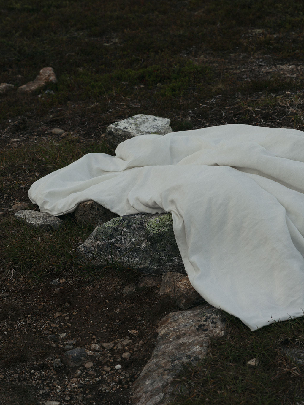 Nangu Duvet Cover | Snow | HEMPEA